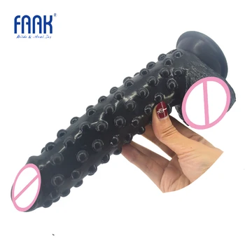 FAAK silicon vibrator realist cu ventuza ridicat subliniat extreme stimula anal dildo mare penis fals jucarii sexuale pentru femei