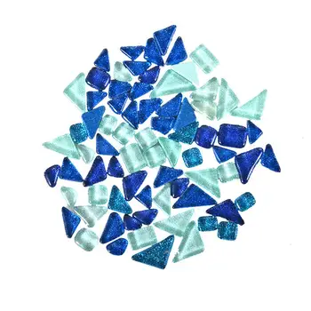 100g Placi de Mozaic Sclipici Neregulate de Artă din Sticlă de Culoare Amestecat DIY Decorare Intelectuală a Copiilor de Artă Jucarie Copii Puzzle Craft