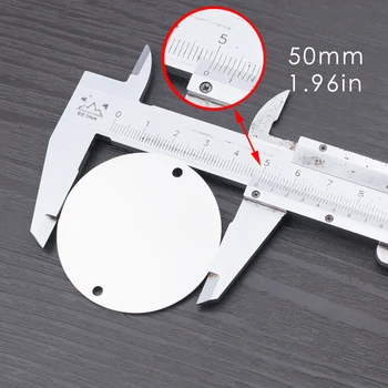2 buc Oțel Inoxidabil Mari de Gol Rotund Ștanțare 50mm Dia Disc Conectori Placă Oglindă Tag Bijuterii Diy Componente de a Face Manual