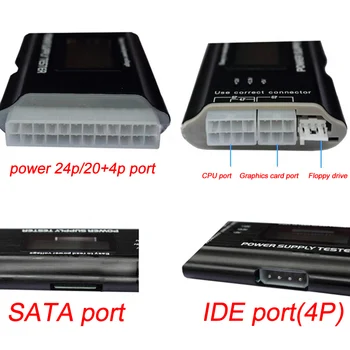 Verifica Rapid Digital LCD Banca de Putere de Aprovizionare Tester Calculator 20/24 Pin de Alimentare Tester Suport 4/8/24/ATX 20 Pini Interfață FIERBINTE