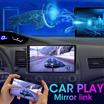 Android10.0 Radio Auto Pentru Honda Civic 2005-2012 Multimedia Player Video Autoradio Navigare GPS, 4G Net WiFi RDS 4+64G Unitatea de Cap