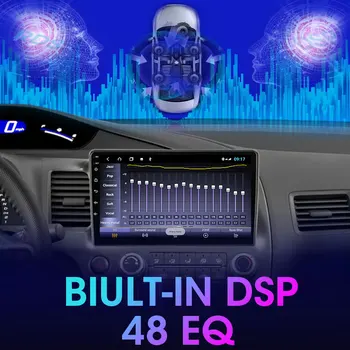 Android10.0 Radio Auto Pentru Honda Civic 2005-2012 Multimedia Player Video Autoradio Navigare GPS, 4G Net WiFi RDS 4+64G Unitatea de Cap