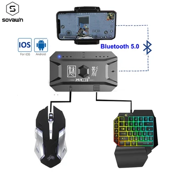 Plug și Palid Gamepad PUBG Mobile Controller de Gaming Keyboard Mouse-ul Converter Bluetooth 5.0 Pentru Android Telefon Adaptor pentru IOS