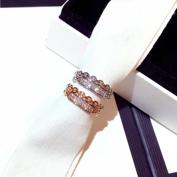 Moda Geometrice Inel de Culoare Argintie Femei Inele de Logodna pentru Petrecerea Promit Inele de Nuntă pentru bărbați și Femei, cele mai Bune Cadouri