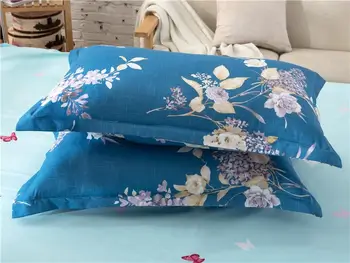 Albastru Stil Chinezesc Model Floare Plapuma fata de Perna 3pcs 220x240,200x200, quilt capac capac pătură 200x200 , Set de lenjerie de pat