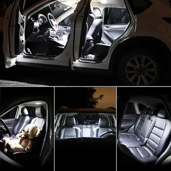 15x Auto LED Interior Becuri Canbus, Kit Pentru 2002 2003 2004 Audi A4 B6 Luminoase 6000K Led Harta Lectură Usa Lampa plăcuței de Înmatriculare