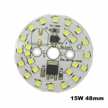 50pcs DIY LED Lampa Bec SMD 15W 9W 12W 5W 7W Lumina Cip AC220V de Intrare Inteligent IC CONDUS de Fasole Pentru Bec Lumina Alba