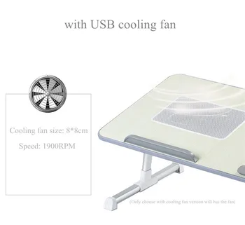 K-STAR Multifuncțional Simplu de Pliere, Birou pentru Laptop Cu Ventilator de Răcire de Ridicare Masă Mică, Dormitor, Masa de Calculator BedDesk 2020 Nou