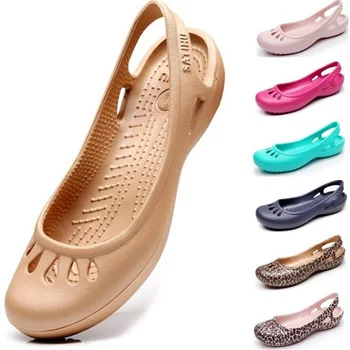 Jeleu de pantofi pentru femeie Sandale de Vară 2020 aluneca pe Gaura Pantofi dulce balerini femei balerina EVA feminin loafer black pantofi de Plaja