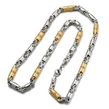 6MM Bizantin Coliere din Oțel Inoxidabil Manual Lanț colier Pentru Barbati New Style Moda Bijuterii Farmec
