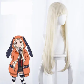 Anime Kakegurui Yomozuki Runa Peruca Cosplay Mult Lumina Blonda Par Sintetic Rezistent La Căldură Perucas Peruci + Capac De Peruca