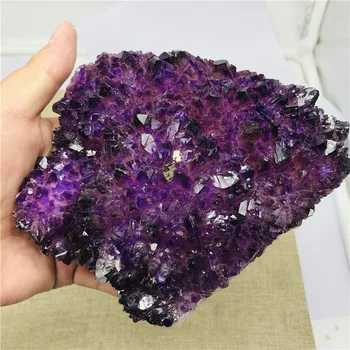 500-1000g 1 bucata Naturale geode de ametist grup de uruguary calitate de top întuneric violet ametist mare piatra de cristal de Cuarț decor