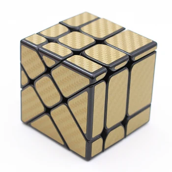 MoYu MoFangJiaoShi 3x3x3 Moară de vânt Cub Magic Puzzle Negru Profesional din Fibra de Carbon Autocolant cubaj clasă Jucarii Educative