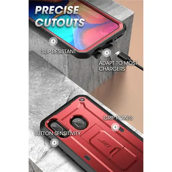 Pentru Samsung Galaxy A20 /A30 Caz SUPCASE UB Pro Full-Corp Robust Toc Capac Caz cu Built-in Ecran Protector & Kickstand