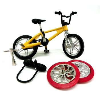 Mini Aliaj Finger BMX Biciclete Cutie Kit Degetul Biciclete Instrument de Jucării BMX Biciclete Model TechDeck Gadget-uri Noutate Gag Copil Jucării