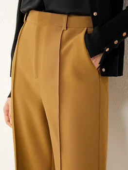 Amii Minimalism Toamna Iarna Cauzalitate Pantaloni pentru Femei de Moda Solidă Talie Mare Libertate Pantaloni Lungi Femei Pantaloni 12030434
