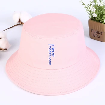 Vara Toamna Aranjament Vertical Scrisoare Stil Harajuku Unisex Bucket Hat pentru Barbati Femei Panama Protecție solară Pescar Capac F42