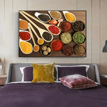 Condiment Bucătărie Arta De Perete Panza Picturi Realist Bucătărie Tema Pop Decorative Canvas Printuri Moderne Cuadros Imagine Decor De Perete