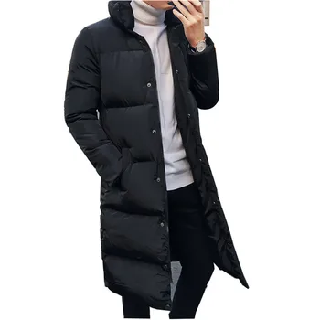2019 Iarna Barbati Casual Jos Jachete Paltoane Lungi pentru Bărbați de Înaltă Calitate de Moda Casual Pike Jacheta Barbati Gros Geaca