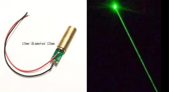 532nM VERDE Dot 10mW modul cu laser accesorii PENTRU jucării cu laser, a recuzitei (cu diametrul de 12mm)2.8-3.7 V