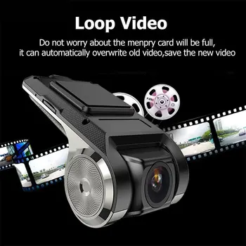 2020 USB DVR Dash Camera Viziune de Noapte de Conducere Recorder Camera Video Recorder Auto Electronics G-Senzor pentru Fotografie Auto