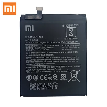 Original de Baterie de Telefon Pentru Redmi Notă 5A Prim-S2 Baterie Xiaomi Mi 5X A1 Mi5X BN31 Înlocuire Bateria 5A Pro Y1 MiA1 S2