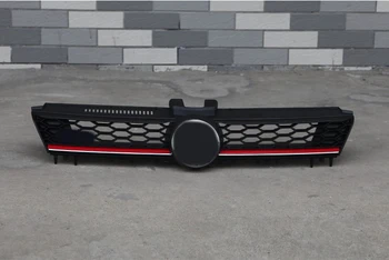 ABS negru Grila Fata centru gratar fagure cu ochiuri în formă Pentru volkswagen Golf 7 MK7 2016