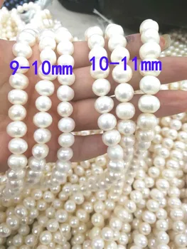 Naturale de apă dulce pearl margele vrac Moda simplu rotund mare perla benzi/încărcare DIY colier bratara cercei accesorii
