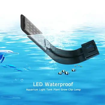 10W LED-uri Impermeabil Lumina de Acvariu Rezervor de Pește Plantele Acvatice Cresc Iluminat Clip-On Lampa Acvariu Consumabile UE Plug