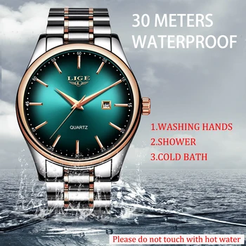 Relogio Masculino LIGE Nouă Bărbați Ceasuri de Top de Brand de Moda de Lux de Afaceri Cuarț Camuflaj Ceas Barbati Sport rezistent la apa Data Ceas