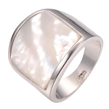 En-gros Pearl shell 925 sterling silver Ring Moda Ring Dimensiune 6 7 8 9 10 F1260