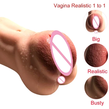 Cauciuc 3D vagin realiste de sex masculin masturbator jucarii sexuale pentru barbati vagin artificial real buzunar adulti pizde jucarii pentru bărbați intim
