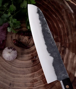 Mână forjate feliere cuțit Japonez Santoku Sabia Vest Chef lui Cuțit cuțit de Bucătărie cuțite din oțel Inoxidabil