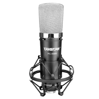 Takstar PC-K600 înregistrare microfon cu pictograma upod pro placa de sunet pentru înregistrare de studio, camera de chat,de radiodifuziune