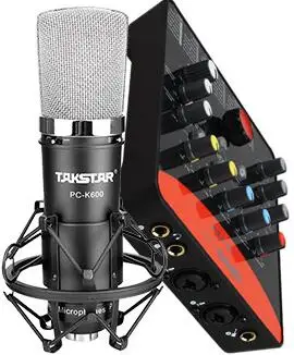 Takstar PC-K600 înregistrare microfon cu pictograma upod pro placa de sunet pentru înregistrare de studio, camera de chat,de radiodifuziune