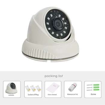 Camera ip PoE SONYIMX307 3mp 1080P 2mp Dome de interior cu Infraroșu Viziune de Noapte de Securitate, Supraveghere Video CMS XMEYE ONVIF Plastic