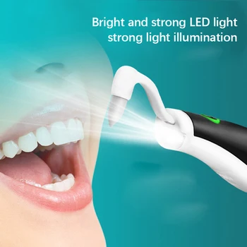 Cu ultrasunete Dentare Curat CONDUS Ghid de Lumină a Elimina Dinte Pata Placa Scala 15000rpm Baterie cu 5 Înlocuibile Curat Capete