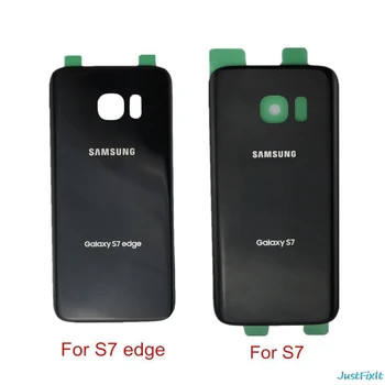 Original Capac Pentru SAMSUNG Galaxy S7 edge G930A G930F G935F G935A Spate Capac Baterie Usa Spate Carcasa transparent Caz, Înlocuiți