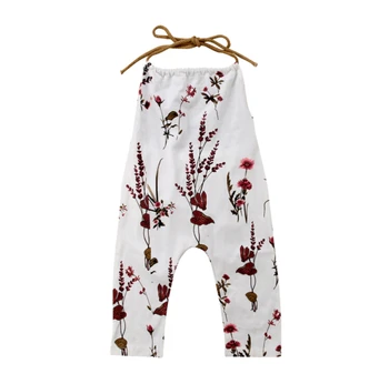 Nou-născuți pentru copii Copii Fete Floral Curea Căpăstru Una-Piese Romper Salopeta Tinutele Sunsuit îmbrăcăminte pentru copii