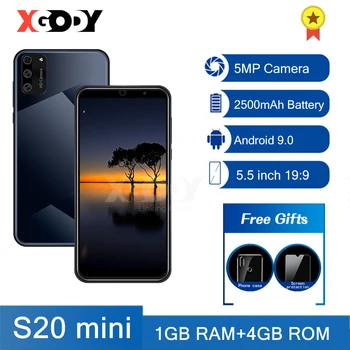 XGODY Telefoanele Mobile 3G, 1GB, 4GB, 5MP aparat de Fotografiat Smartphone Android Dual SIM 5.5 inch telefon Mobil WiFi Celulare S20 Debloca mini Quad Core