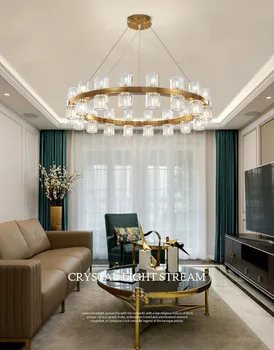 Led Italian de lux, candelabre, Lumini model de cameră după moderne de simplu Nordic dormitor restaurant candelabre de cristal