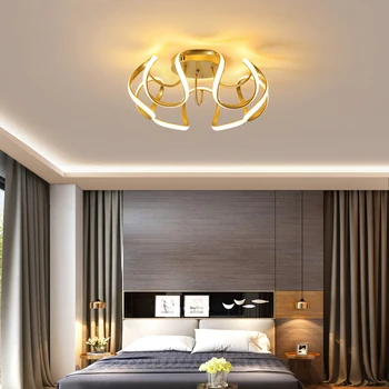 Noi cu LED-uri Plafon Candelabru Alb/Negru/Gold Pentru Camera de zi Dormitor Studyroom Creative de Design Interior, Corpuri de Iluminat AC90-260V