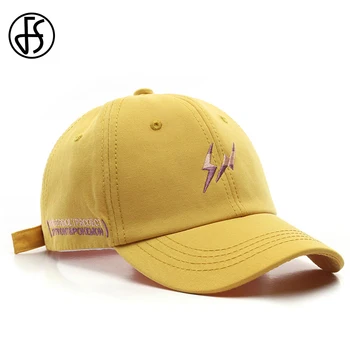 FS Unisex Harajuku Snapback Șapcă de Baseball Moda Brodate de Vară a Femeilor de Bărbați, Design de Brand Camionagiu Capace Galben Kaki Atins Pălăria