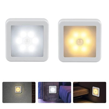 Lumina de Noapte LED Smart Senzor de Mișcare On/Off fără Fir lumina de Noapte Lampă de Noptieră PIR Senzor de Mișcare Pentru Camera Hol, Debara, Wc