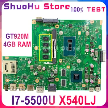 KEFU X540LJ Pentru ASUS X540L X540LA F540L F540LJ Placa de baza Laptop I7-5500U GT920M-2GB 4GB Testat de lucru original, Placa de baza