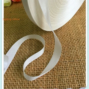 13mm 30m 50m alb Veritabil solid pur panglică de mătase pentru broderie și artizanatul proiect, costum de material accesoriu, transport gratuit