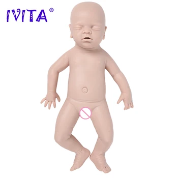 IVITA Vânzare Fierbinte Silicon Renăscut Baby Doll Nevopsite Neterminate Moale Păpuși Realiste Copil Nou-născut DIY Gol Toys Kit pentru Copii