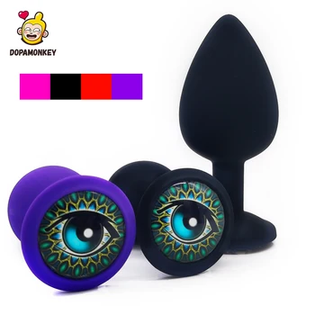 Ochi de cristal Anal Plug pentru Bărbați/Femei Netede din Oțel Dop de Fund pentru cuplu Anal Plug Cu Bijuterii Erotice Jucărie Anală Trainer Pentru GAY SM