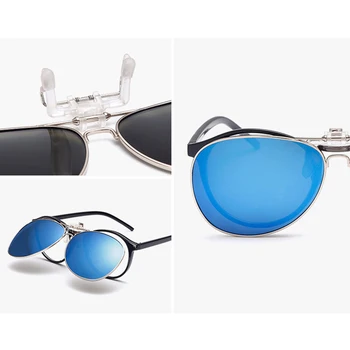 SGC06 Polarizati Clip-On ochelari de Soare Anti-UV miop Ciclism ochelari de Soare de Conducere Clip de Pescuit Flip-Up Ochelari de Soare Ochelari Clip