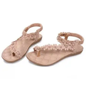 Dartin Pârtie Noua Moda pentru Femei Pantofi Balerini Sandale Fată Feminin Casual PU Piele de Flori Florale Plajă, tobogane MB8745962123